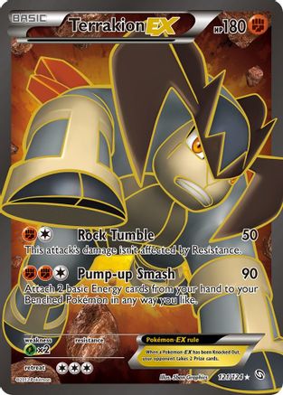 Terrakion EX (121 Full Art)/124 - Dragons Exalted Holofoil