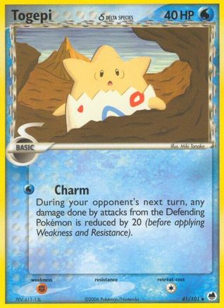 Togepi (Delta Species)/101 - Dragon Frontiers Reverse Holofoil