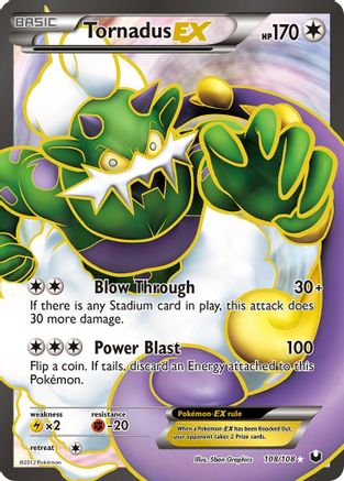 Tornadus EX (108 Full Art)/108 - Dark Explorers Holofoil