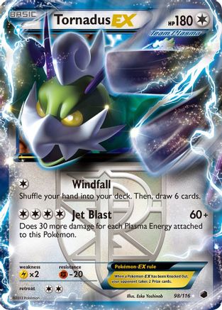 Tornadus EX (Team Plasma)/116 - Plasma Freeze Holofoil