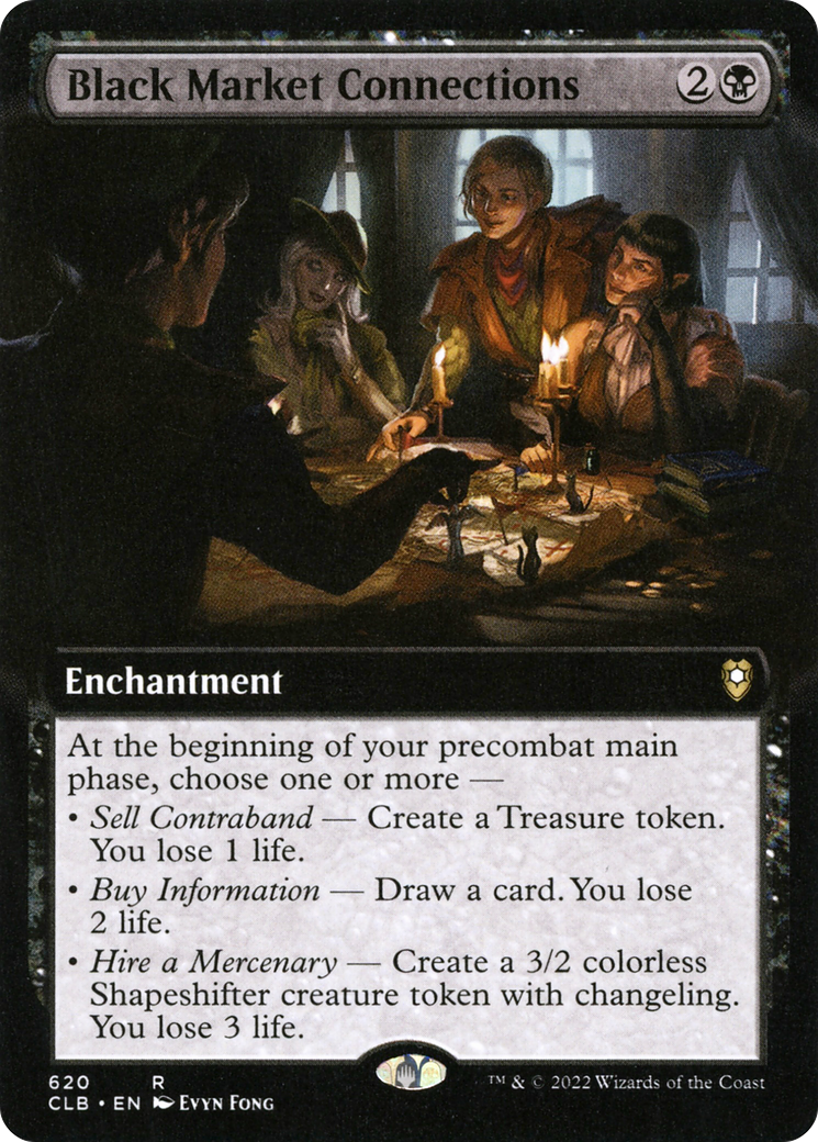 Black Market Connections (Extended Art) (CLB-620) - Commander Legends: Battle for Baldur's Gate: (Extended Art)