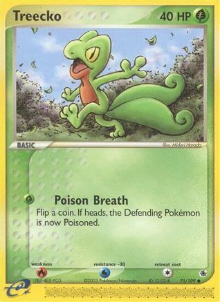Treecko - 75/109 75/109 - Ruby and Sapphire Reverse Holofoil