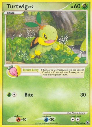 Turtwig (78)/100 - Majestic Dawn Reverse Holofoil