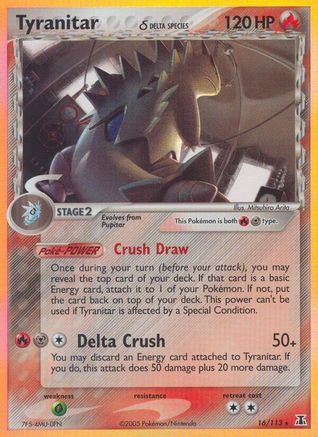Tyranitar (Delta Species)/113 - Delta Species Reverse Holofoil
