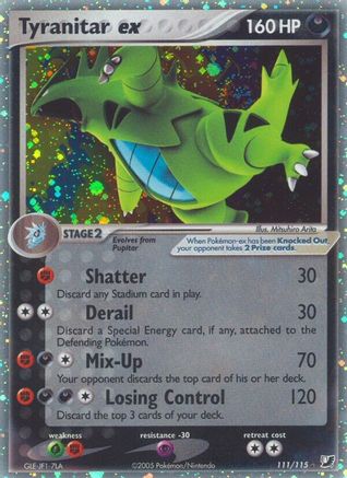 Tyranitar ex/115 - Unseen Forces Holofoil
