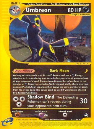 Umbreon/147 - Aquapolis Reverse Holofoil