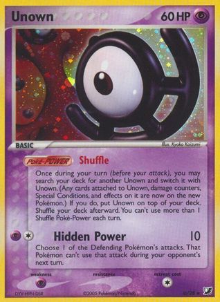 Unown (U)/115 - Unseen Forces Holofoil