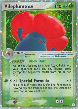 Vileplume ex/101 - Hidden Legends Holofoil