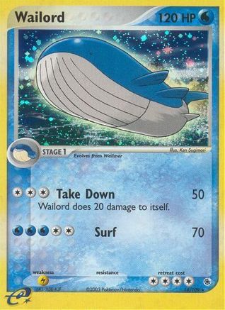 Wailord/109 - Ruby and Sapphire Reverse Holofoil