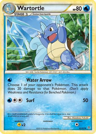 Wartortle 42/95 - Unleashed Reverse Holofoil