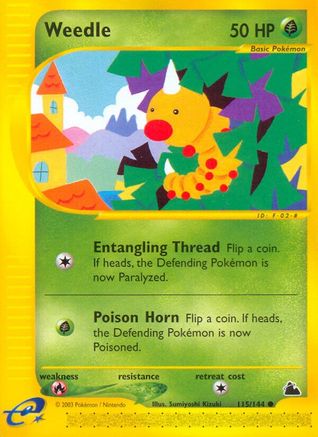 Weedle (115)/144 - Skyridge Reverse Holofoil