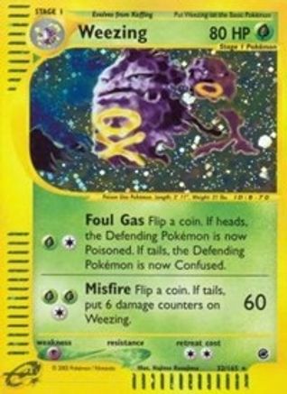 Weezing (32)/165 - Expedition Reverse Holofoil