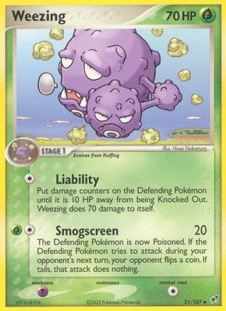 Weezing/107 - Deoxys Reverse Holofoil