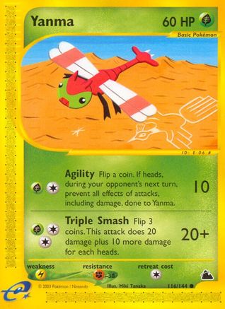 Yanma/144 - Skyridge Reverse Holofoil