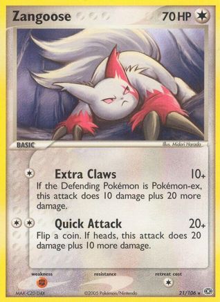 Zangoose/106 - Emerald Reverse Holofoil