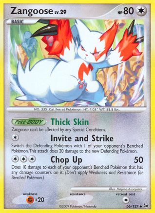 Zangoose/127 - Platinum Reverse Holofoil
