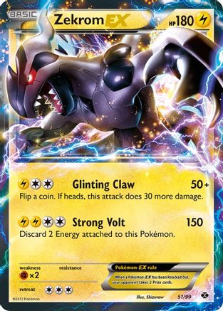 Zekrom EX/99 - Next Destinies Holofoil