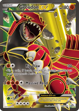 Groudon EX (150 Full Art)/160 - XY Primal Clash Holofoil