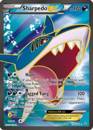 Sharpedo EX (152 Full Art)/160 - XY Primal Clash Holofoil