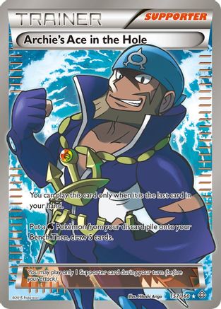 Archie's Ace in the Hole (157 Full Art)/160 - XY Primal Clash Holofoil
