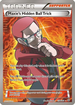 Maxie's Hidden Ball Trick (158 Full Art)/160 - XY Primal Clash Holofoil