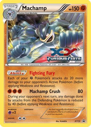 Machamp - XY13 (Prerelease)/211 - XY Promos Holofoil