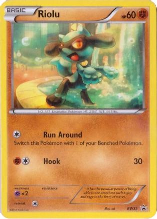 Riolu - BW33/101 - Black and White Promos