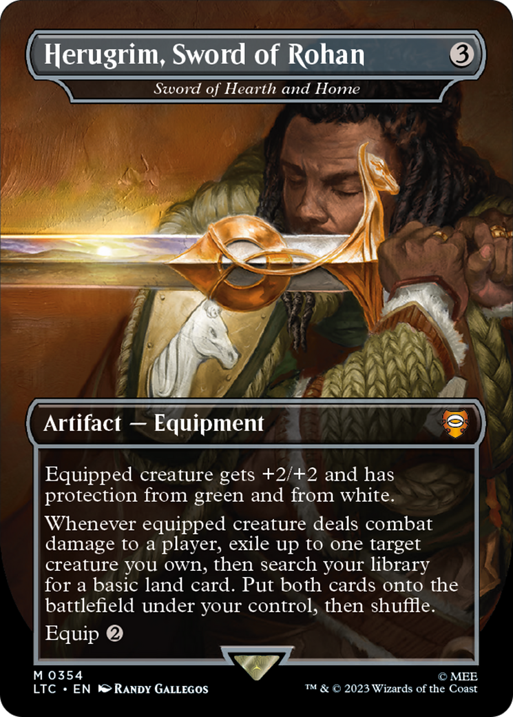 Herugrim, Sword of Rohan - Sword of Hearth and Home (LTC-354) - Tales of Middle-earth Commander / Herugrim, Sword of Rohan (Borderless)