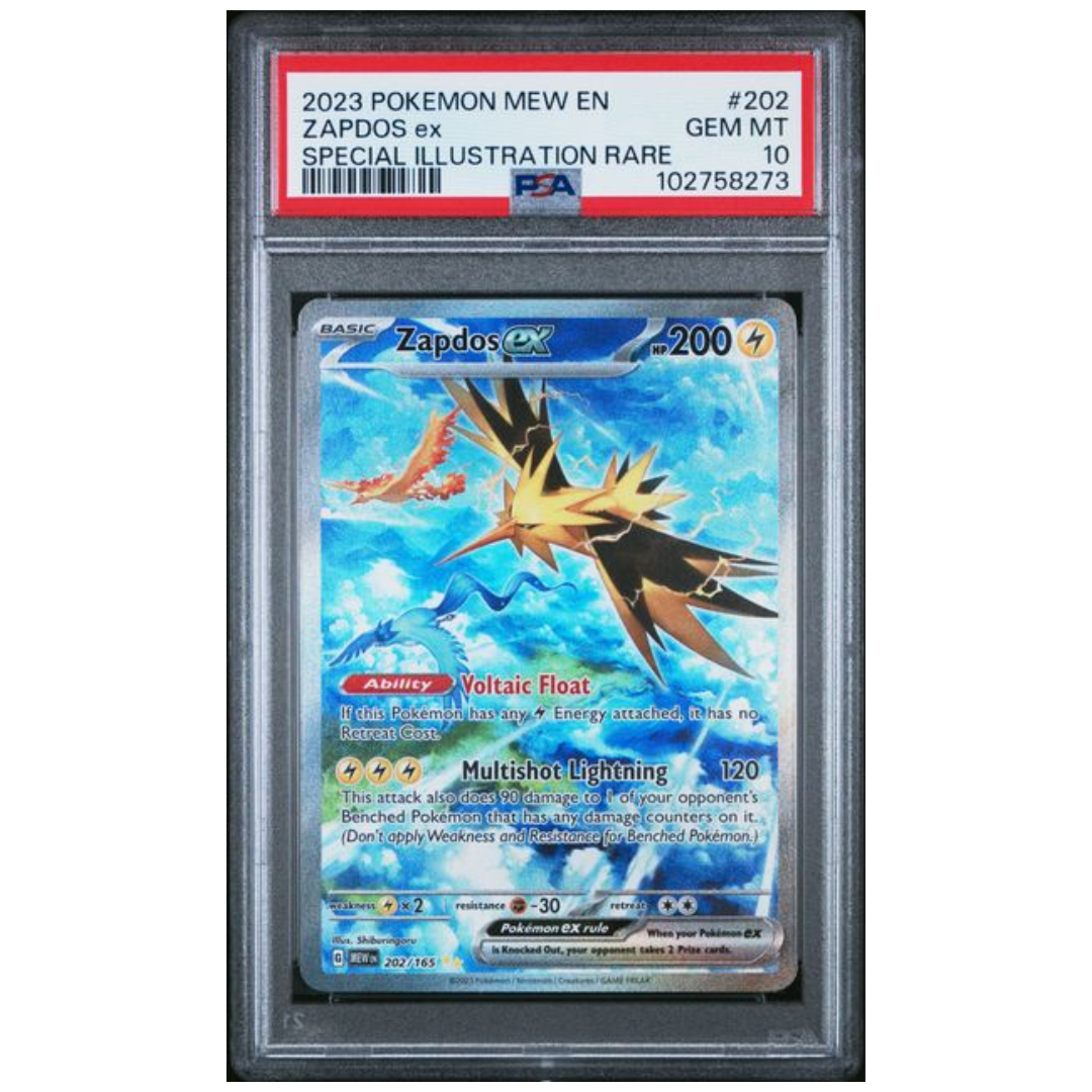 Zapdos Ex #202 PSA 10