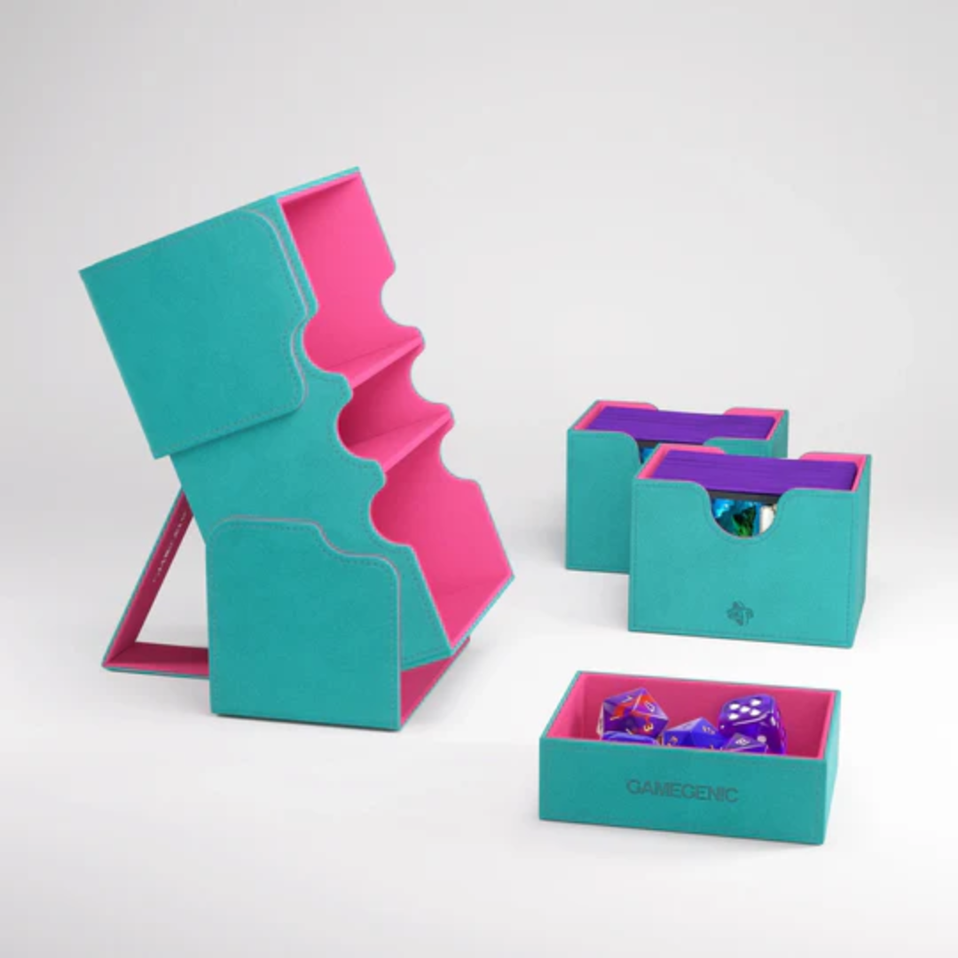 Gamegenic Stronghold 200 XL (Pink & Teal) Deck Box