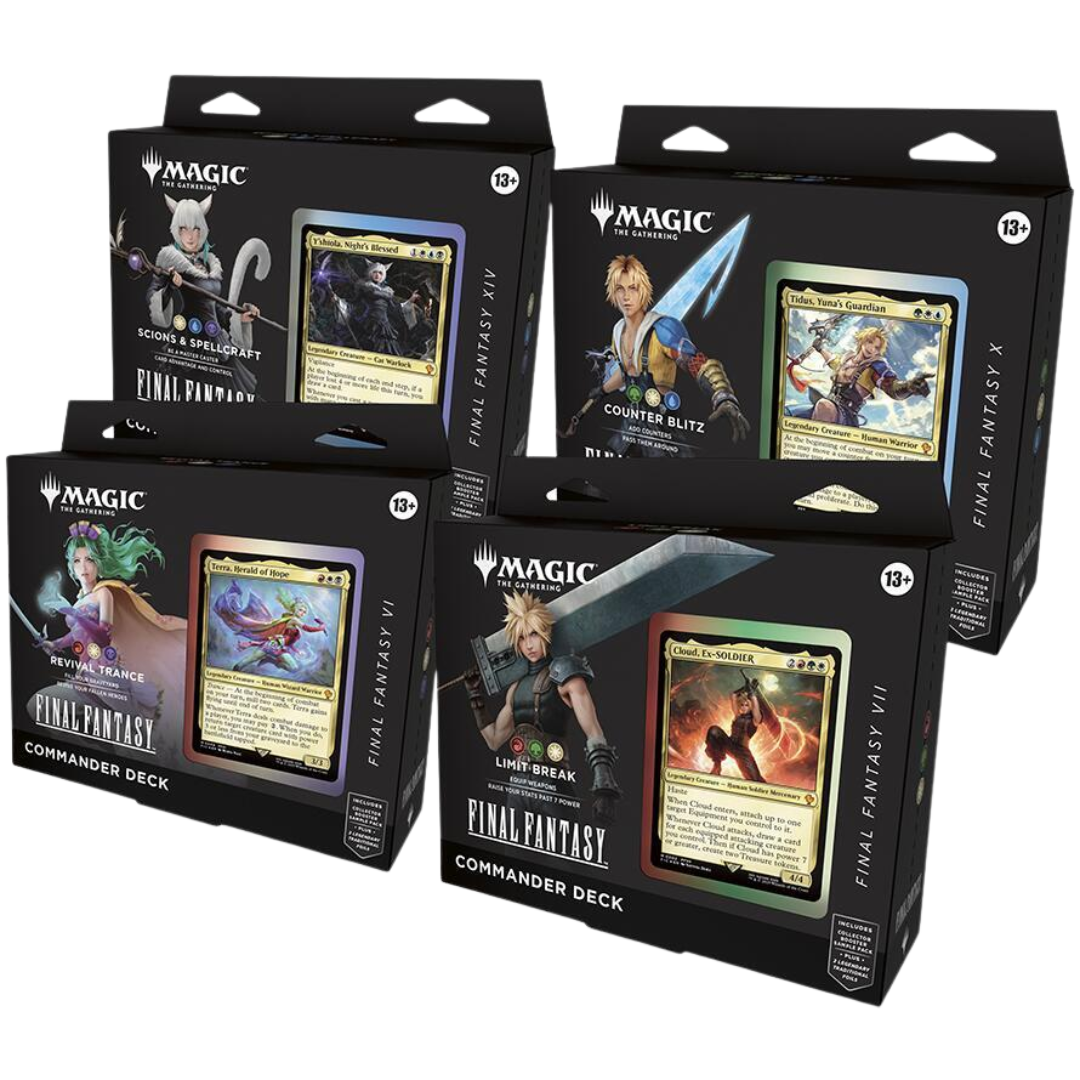 Final Fantasy Commander Deck Display