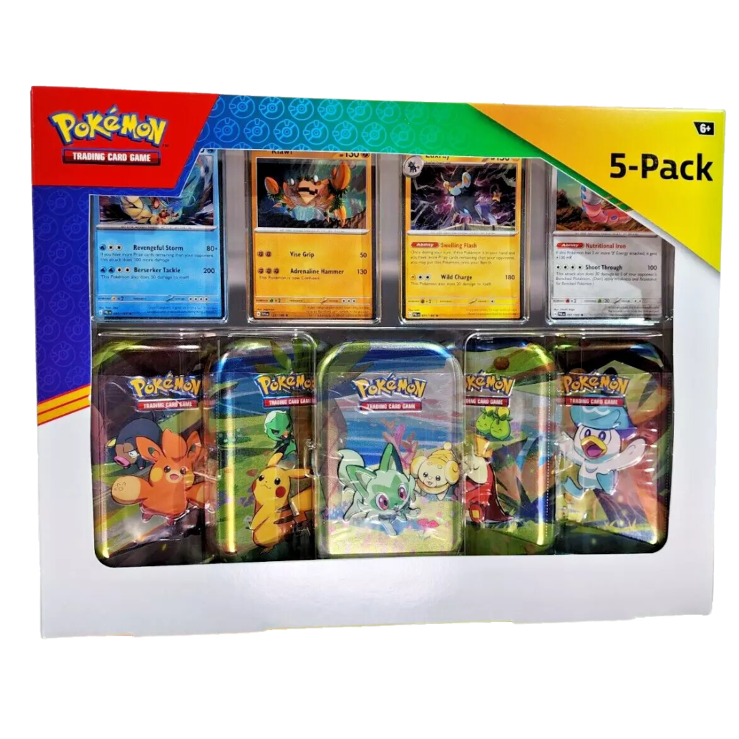 Pokemon Scarlet & Violet Series 5 Pack Mini Tins