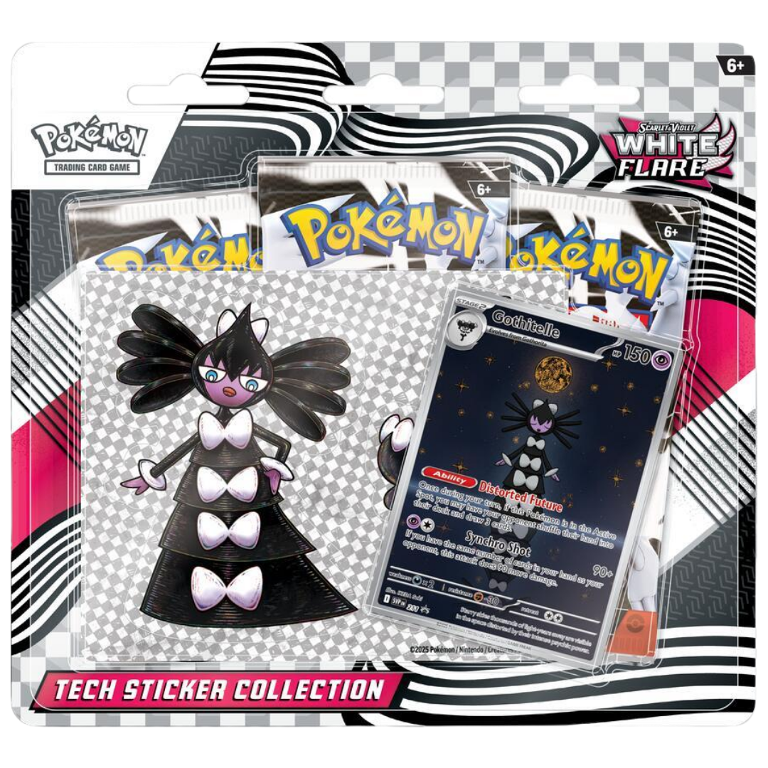 White Flare Tech Sticker Collection