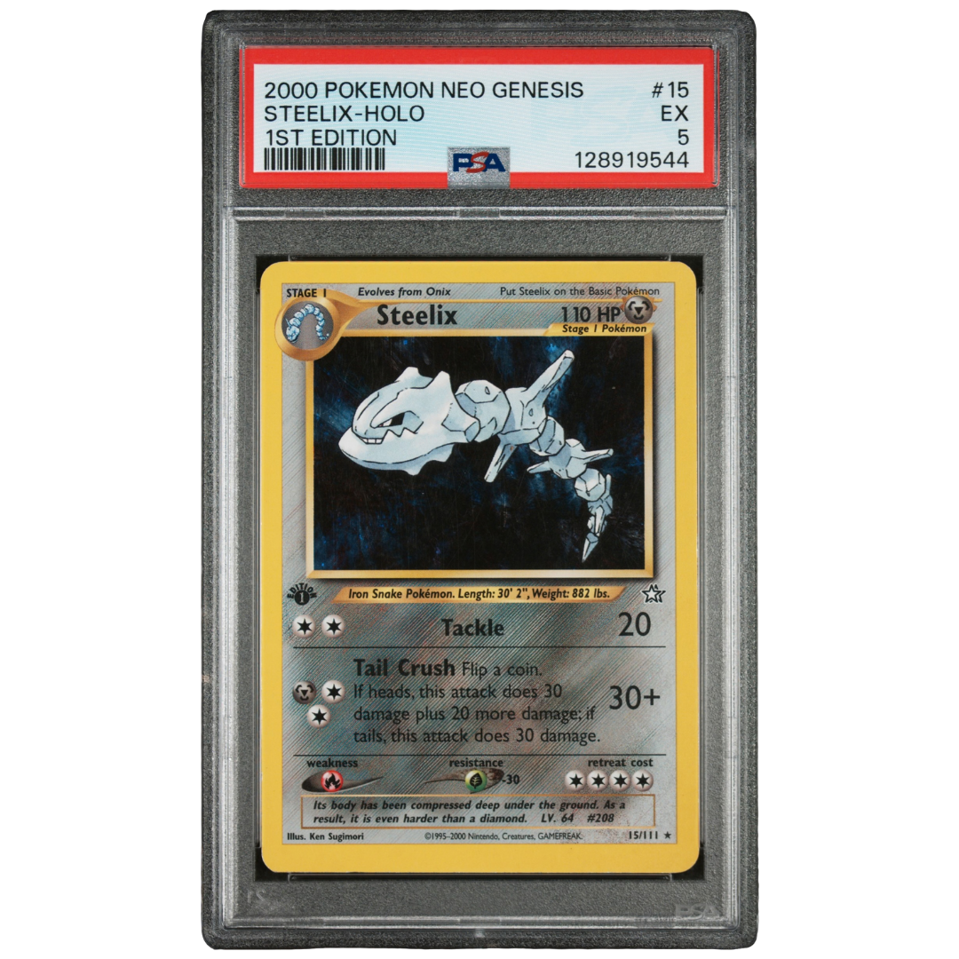 Steelix Holo 1st Edition Neo Genesis #15 PSA 5