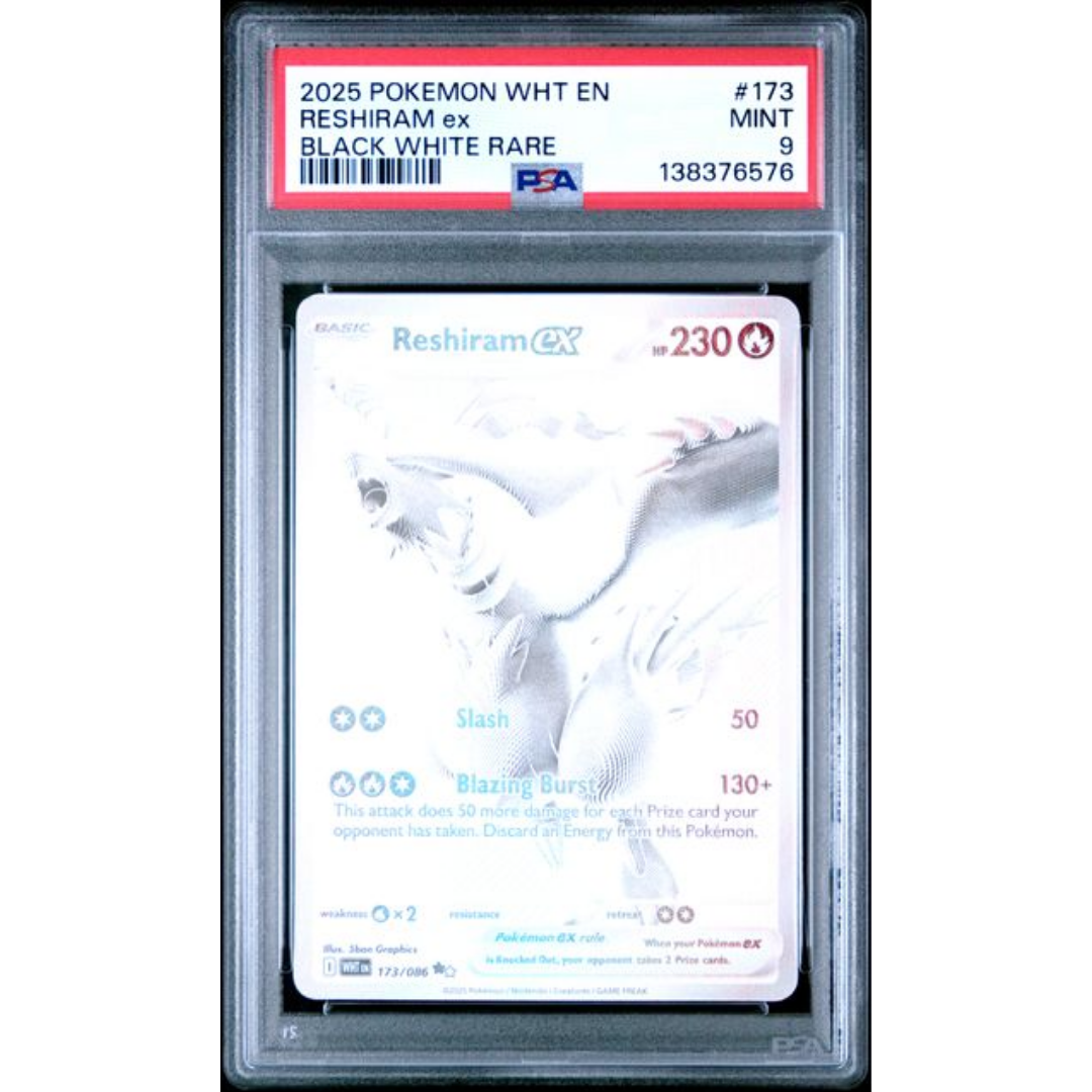 Reshiram ex White Flare #173 PSA 9