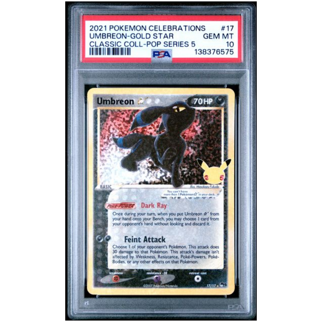 Umbreon Gold Star Celebrations #17 PSA 10