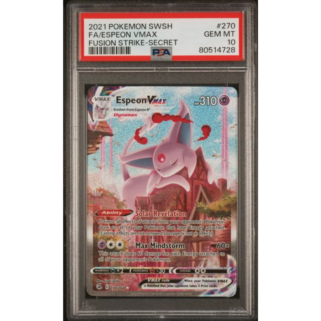Espeon VMAX Fusion Strike #270 PSA 10