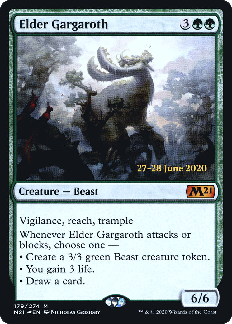 Elder Gargaroth (PRE-179) - Core Set 2021 Promos Foil