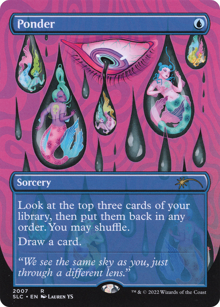 Ponder (SLC-2007) - Secret Lair Countdown Kit (Borderless)