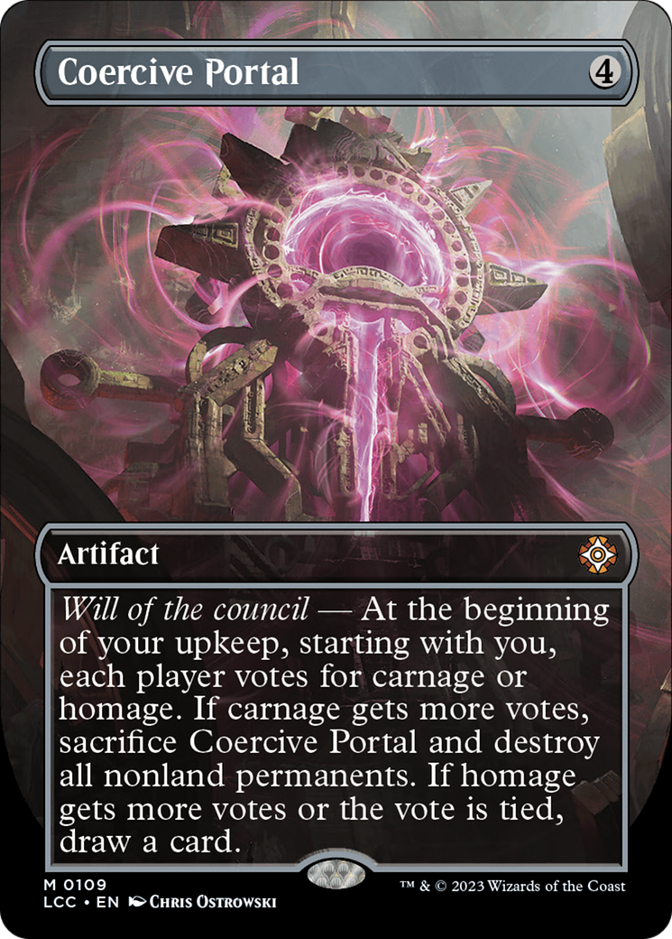 Coercive Portal (Borderless) (LCC-109) - The Lost Caverns of Ixalan Commander (Borderless) Foil