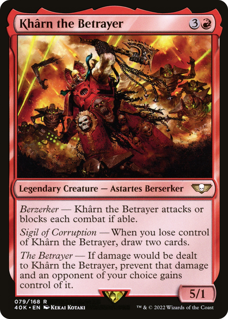 Kharn the Betrayer (40K-079) - Warhammer 40,000 Commander
