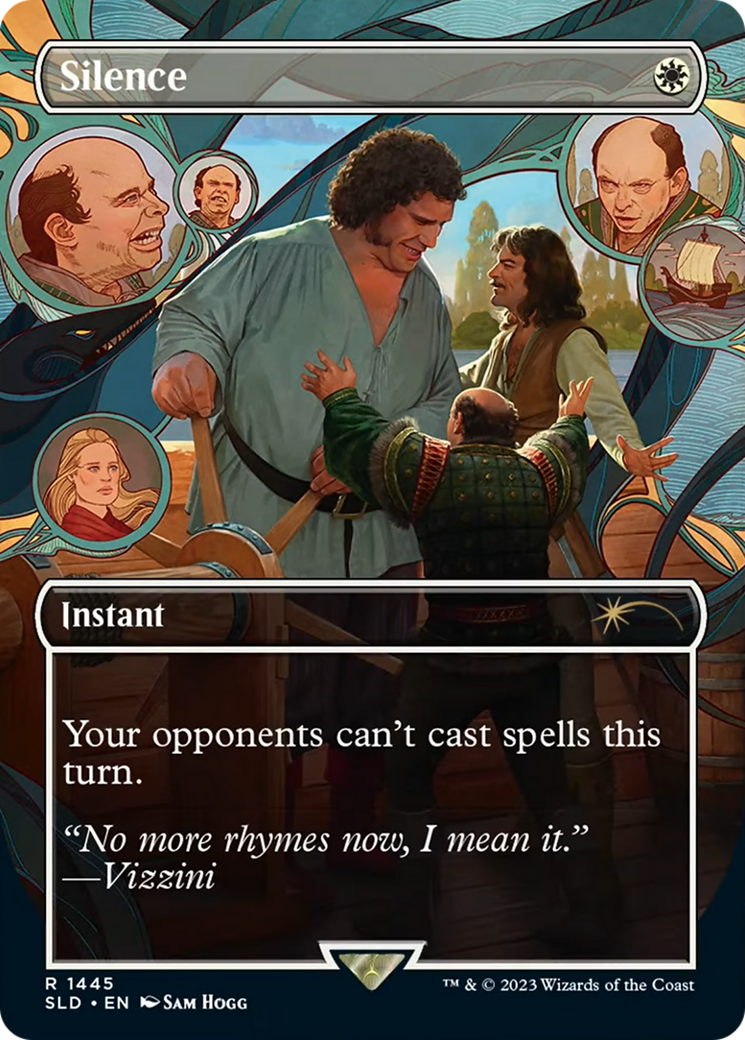 Silence (1445) (SLD-1445) - Secret Lair Drop (Borderless) Foil