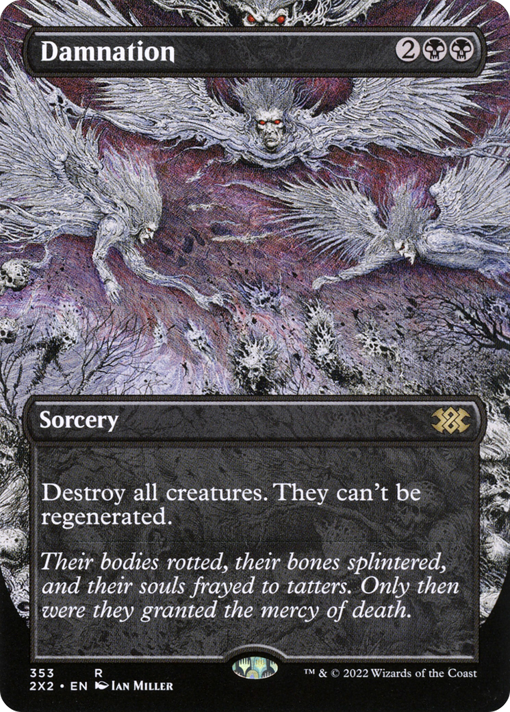 Damnation (Borderless) (2X2-353) - Double Masters 2022 (Borderless)