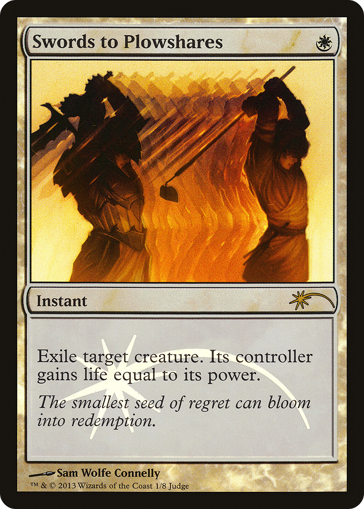Swords to Plowshares (JDG-001) - Judge Gift Cards 2013 Foil