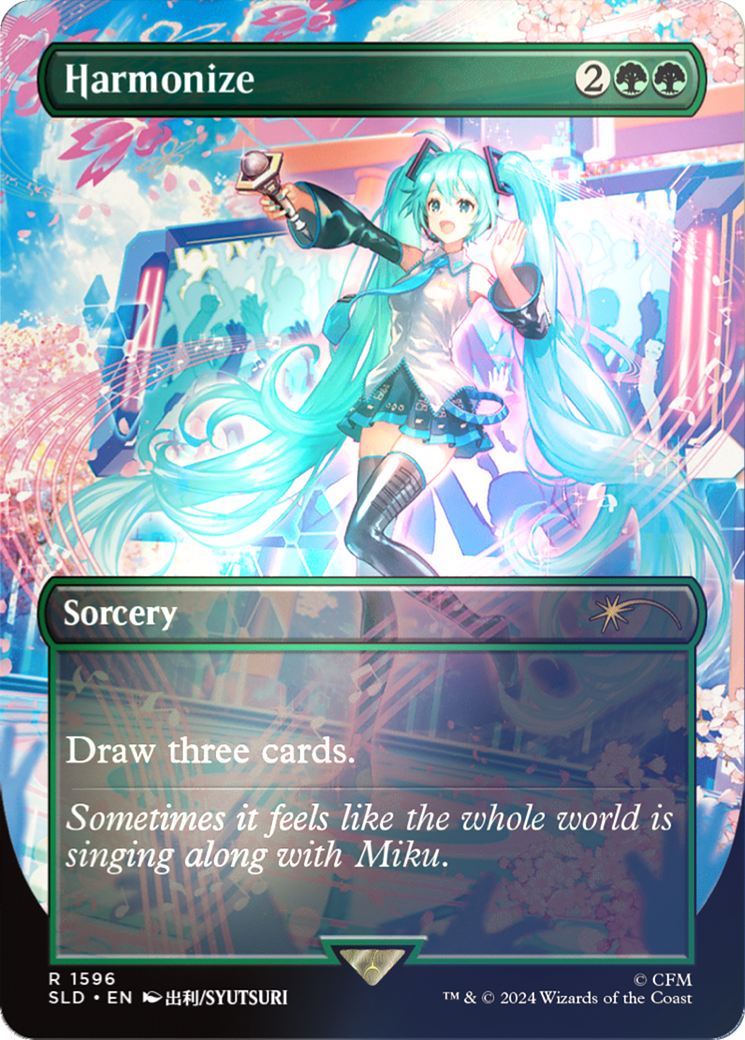 Harmonize (1596) (Rainbow Foil) (SLD-1596) - Secret Lair Drop (Borderless) Foil