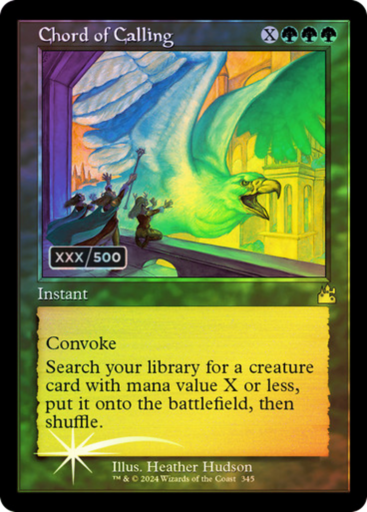 Chord of Calling (Retro Frame) (Serial Numbered) (RVR-345) - Ravnica Remastered Foil