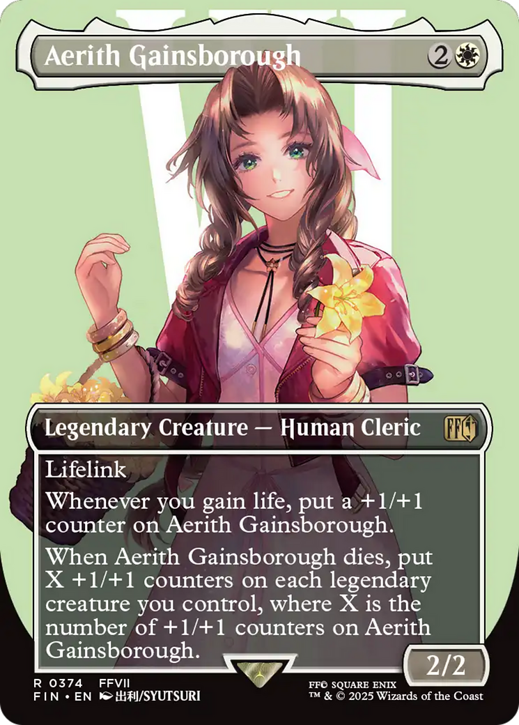 Aerith Gainsborough (Borderless) (FIN-374) - FINAL FANTASY (Borderless)
