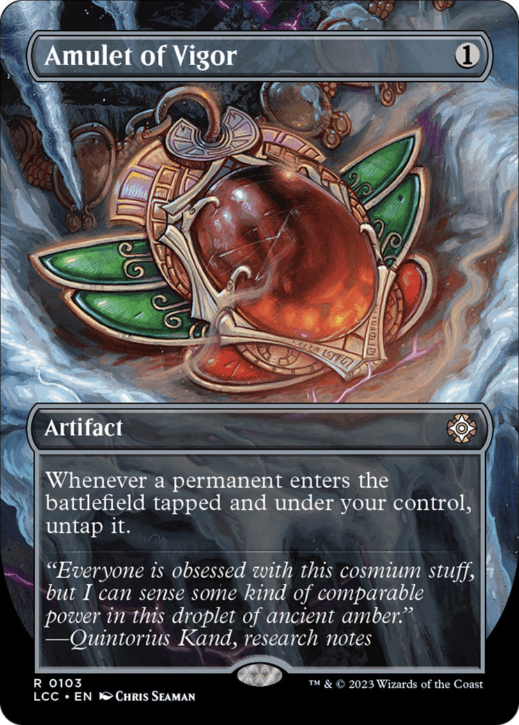Amulet of Vigor (Borderless) (LCC-103) - The Lost Caverns of Ixalan Commander (Borderless) Foil