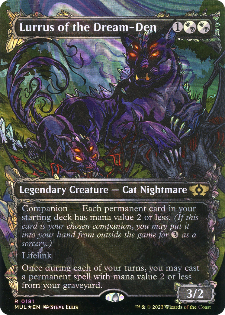 Lurrus of the Dream-Den (Halo Foil) (MUL-181) - Multiverse Legends: (Showcase) (Borderless) Foil