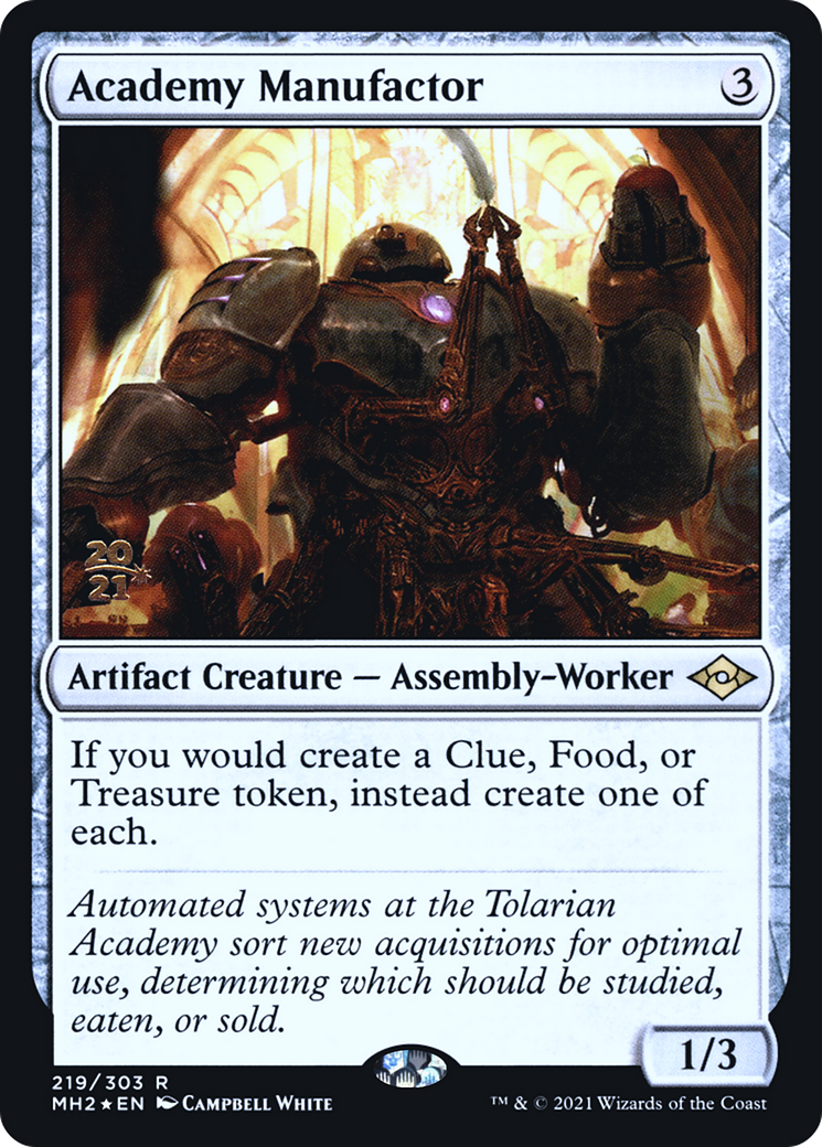 Academy Manufactor (PRE-219) - Modern Horizons 2 Promos Foil